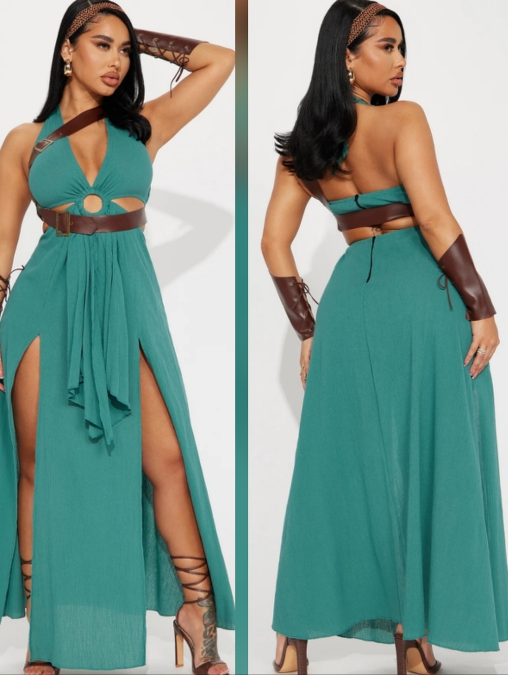 Warrior Princess 4 Piece Costume Set